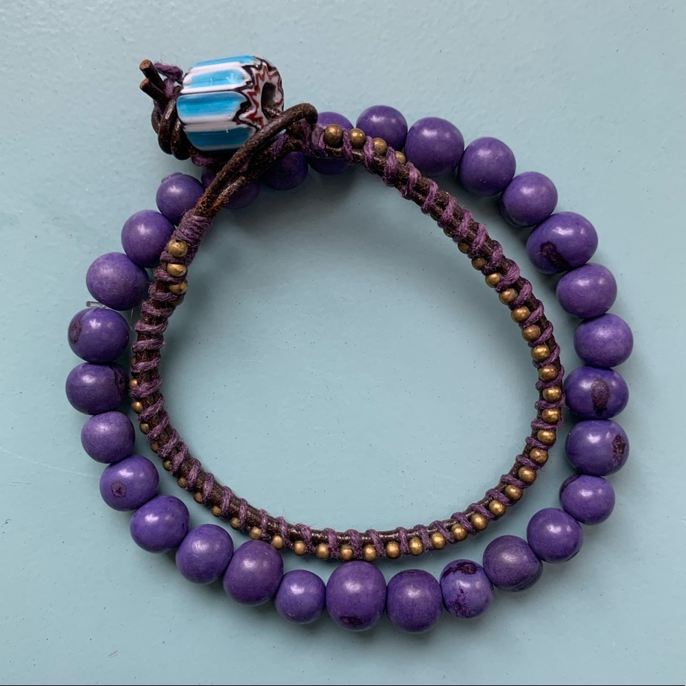 Purple bracelet set